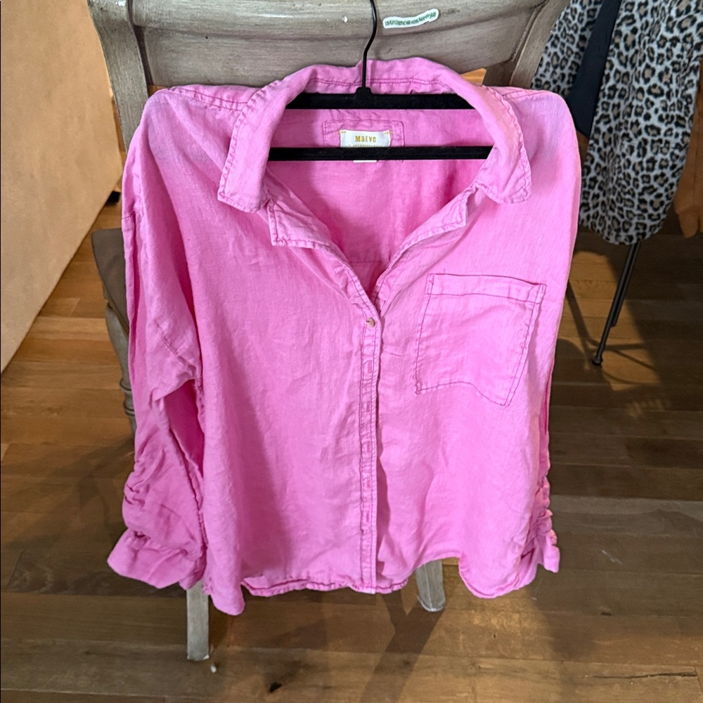 Anthropologie Pink Blouse